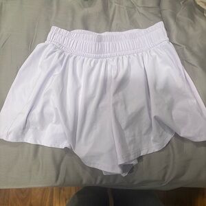 Lululemon Athletica White Athletic Shorts